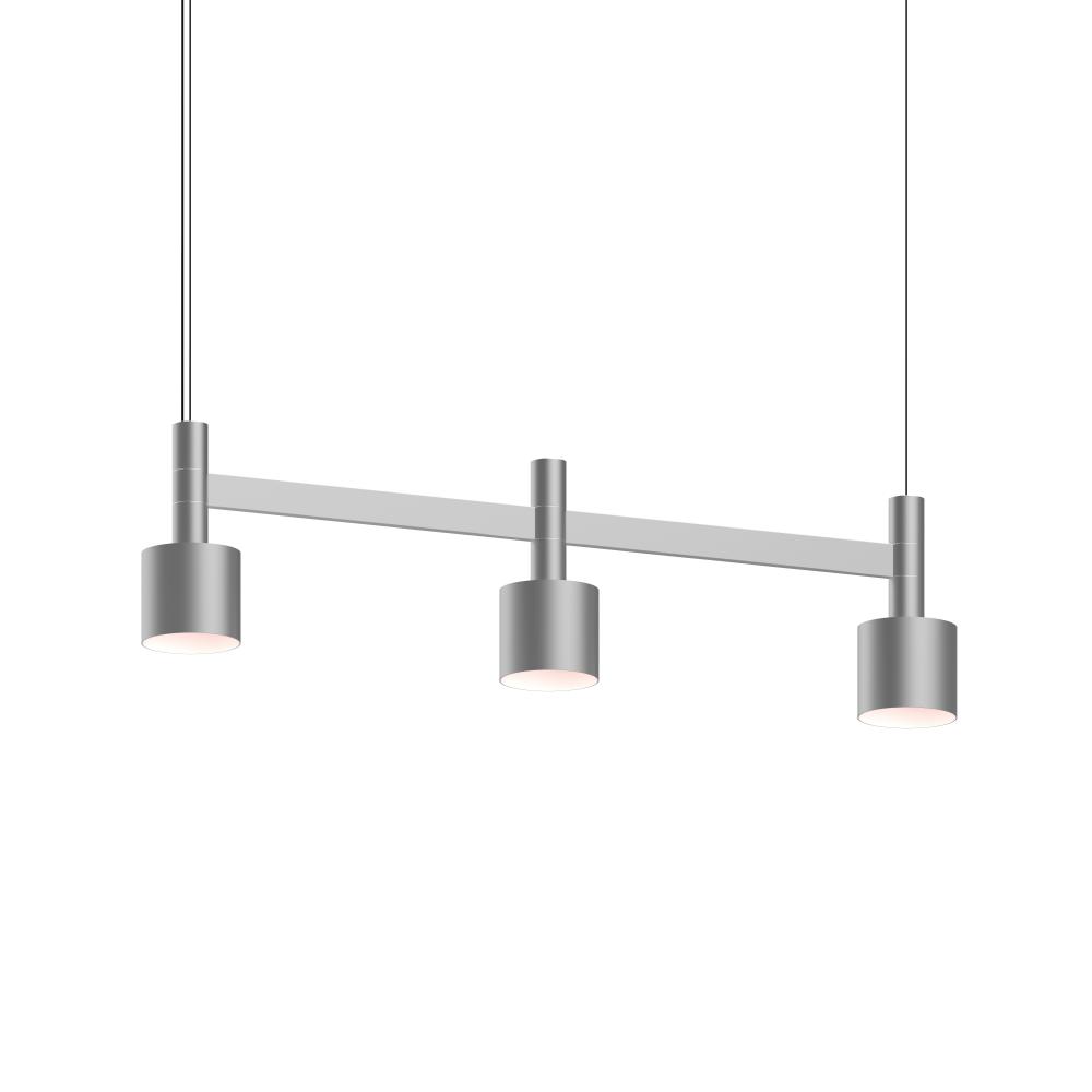 3-Light Linear Pendant w/Drum Shades