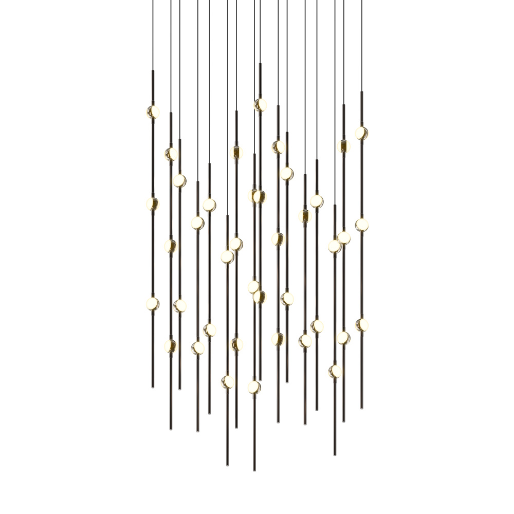 Aries 24" Square LED Pendant (2700K) w/20' Cords