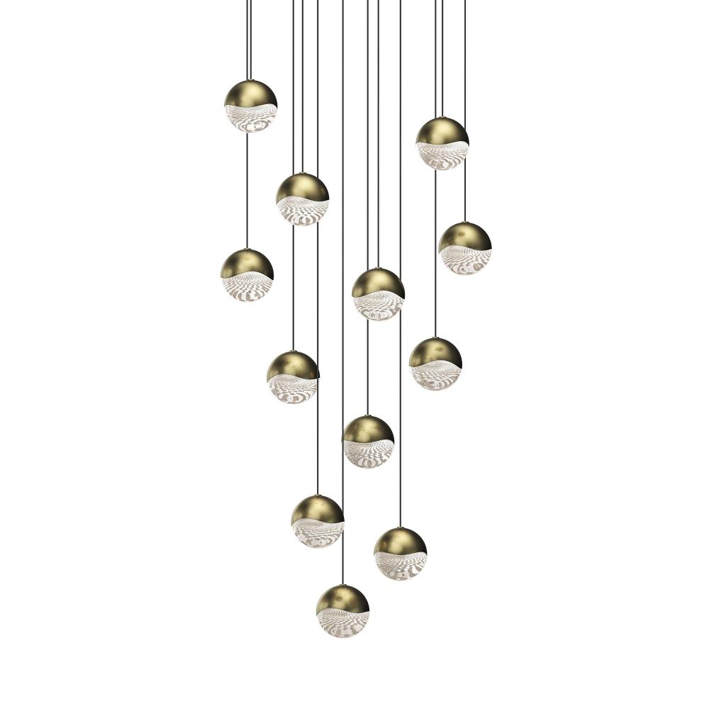 12-Light Round Medium LED Pendant