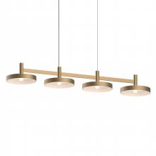 Sonneman 1784.14-PAN - 4-Light Linear Pendant w/Pan Shades