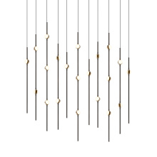 Sonneman 2016.33W-27-J20 - Aries 36" Rectangle LED Pendant (2700K) w/20' Cords