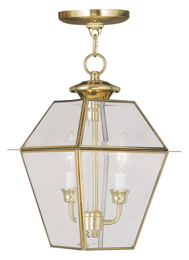 2 Light PB Outdoor Chain Lantern