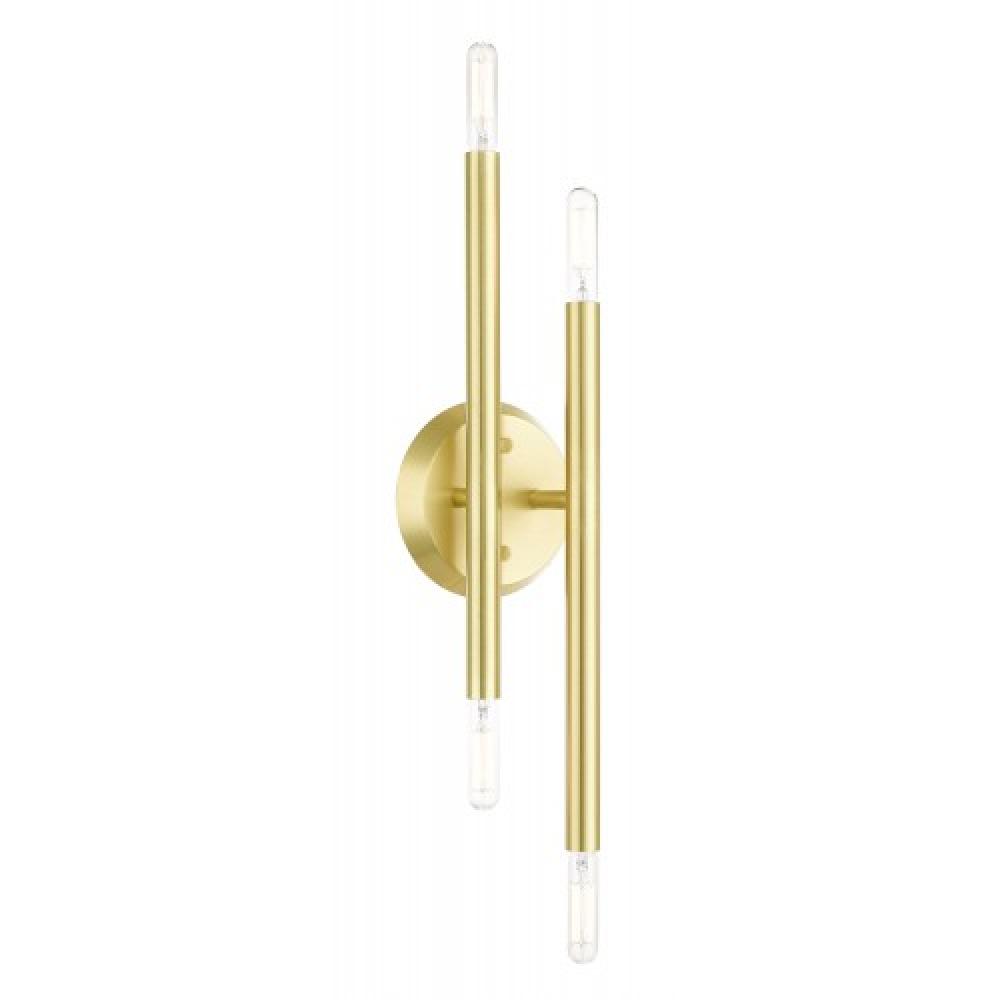 4 Lt Satin Brass ADA Wall Sconce