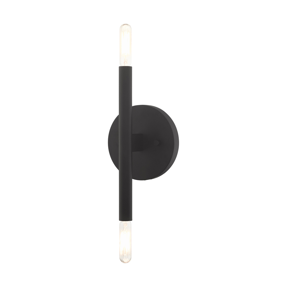 2 Lt Black ADA Sconce