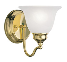 Livex Lighting 1351-02 - 1 Light Polished Brass Bath Light