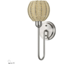 Livex Lighting 13681-91 - 1 Light Brushed Nickel Single Sconce