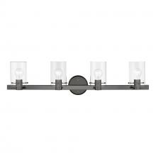 Livex Lighting 17234-46 - 4 Light Black Chrome Vanity Sconce