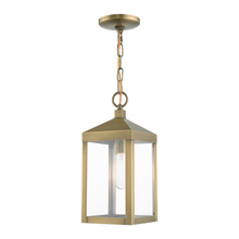Livex Lighting 20591-01 - 1 Lt Antique Brass Outdoor Pendant Lantern