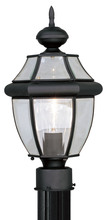 Livex Lighting 2153-04 - 1 Light Black Outdoor Post Lantern