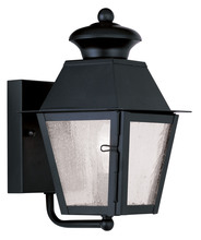 Livex Lighting 2160-04 - 1 Light Black Outdoor Wall Lantern