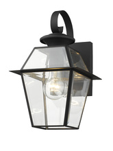 Livex Lighting 2181-04 - 1 Light Black Outdoor Wall Lantern