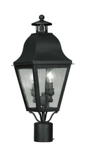 Livex Lighting 2552-04 - 2 Light Black Outdoor Post Lantern