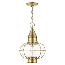 Livex Lighting 26906-01 - 1 Lt Antique Brass Outdoor Pendant Lantern