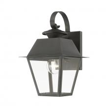 Livex Lighting 27212-61 - 1 Light Charcoal Outdoor Small Wall Lantern