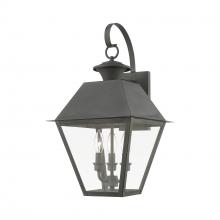 Livex Lighting 27218-61 - 3 Light Charcoal Outdoor Large Wall Lantern