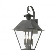 Livex Lighting 27222-61 - 4 Light Charcoal Outdoor Extra Large Wall Lantern