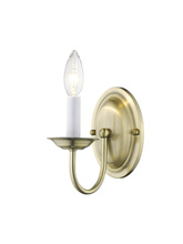 Livex Lighting 4151-01 - 1 Light Antique Brass Wall Sconce
