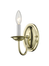 Livex Lighting 4151-02 - 1 Light Polished Brass Wall Sconce
