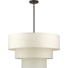 Livex Lighting 41937-92 - 8 Light English Bronze Large Pendant Chandelier