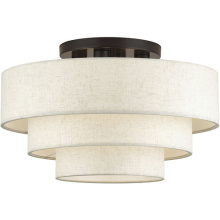 Livex Lighting 41946-92 - 4 Light English Bronze Extra Large Semi-Flush