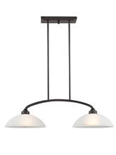 Livex Lighting 4222-92 - 2 Light English Bronze Linear Chandelier