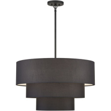 Livex Lighting 50265-04 - 5 Light Black Medium Pendant Chandelier