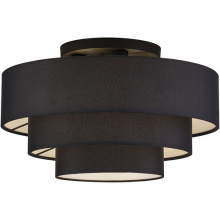 Livex Lighting 50268-04 - 4 Light Black Extra Large Semi-Flush