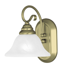 Livex Lighting 6101-01 - 1 Light Antique Brass Bath Light