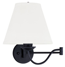 Livex Lighting 6471-04 - 1 Light Black Swing Arm Wall Lamp