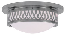 Livex Lighting 7352-91 - 2 Light Brushed Nickel Ceiling Mount