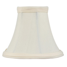 Livex Lighting S102 - Off White Silk Bell Clip Shade