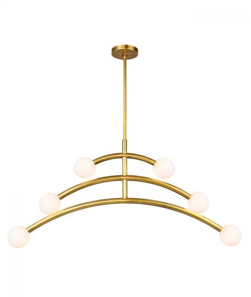 Dalia Chandelier - Brass Finish