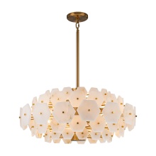Kanova Lighting KCH5140-30 - Solenne Chandelier L30" W30" H13" Warm Brass 120 V 12 E12 Candelabra