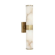 Kanova Lighting KWS5101-17 - Calora Double Sconce L4" W4" H17" Burnished Brass 120 V 2 E12 Candelabra