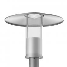 Westgate MFG C3 GPH-12-40W-MCTP-GY - TOP-HAT GARDEN POST-TOP SELECTABLE 12/20/30/40W 30/40/50K, 2-3/8 POLES, 85D BEAM, GY