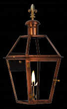 The Coppersmith GT20G-FDF - Georgetown 20 Gas-Fleur De Lis Finial