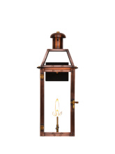 The Coppersmith OA25G-SBP-TS - Oakley 25" Lantern, Solid Back Panel, Top Scroll
