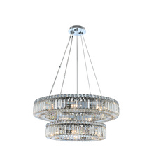 Kalco Allegri 11775-010-FR001 - Quantum Rondelle 15 LT 2Tier Round Pendant