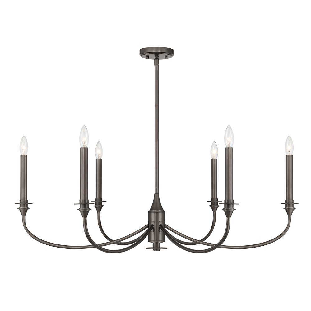 Coventry 6-Light Chandelier in Mediterranean Bronze