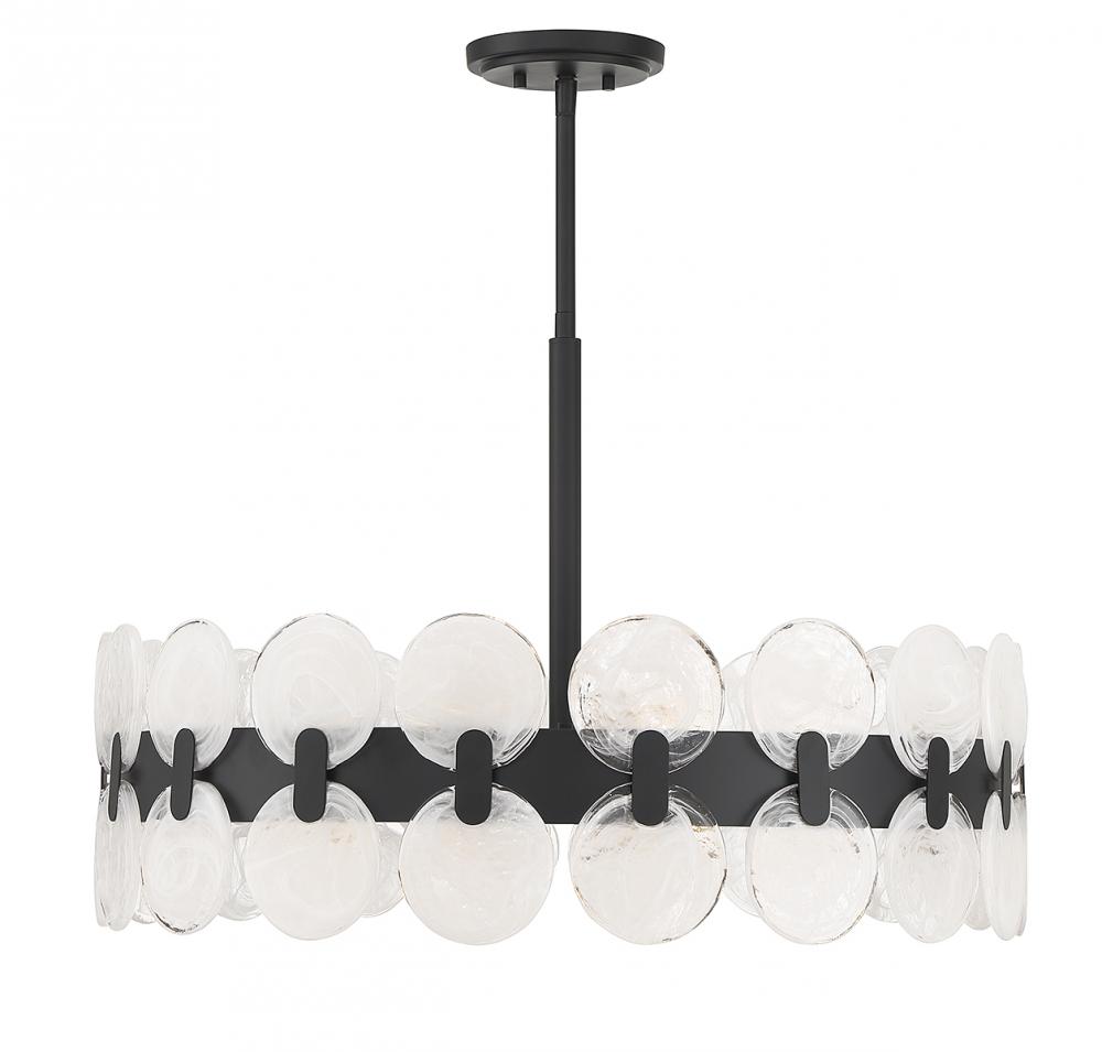 Boca 6-Light Chandelier in Matte Black