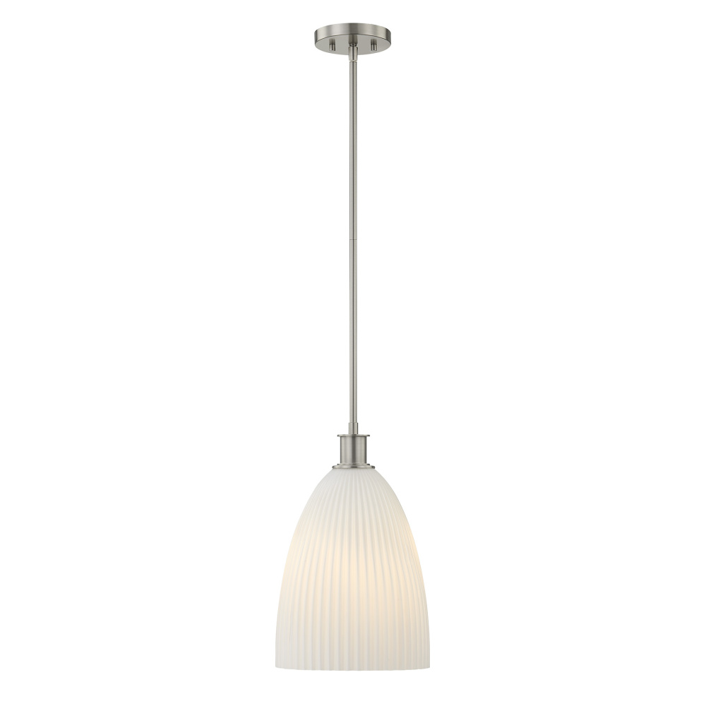 Baldwin 1-Light Pendant in Satin Nickel