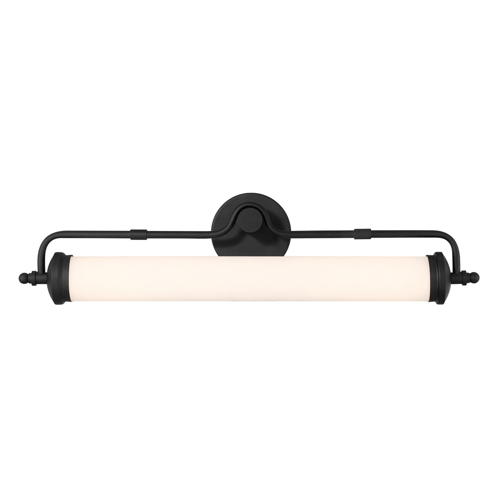 Keller 28" LED Bathroom Vanity Light in Black Lustre