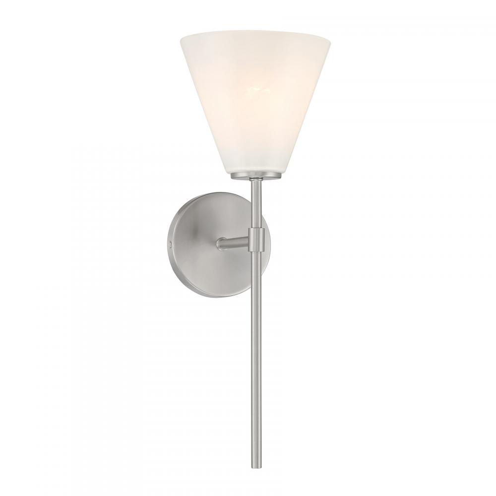 Blair 1-Light Wall Sconce in Satin Nickel