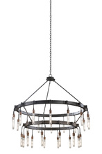 Kalco 506273MGM - Stuyvesant (12+16) 2 Tier Chandelier