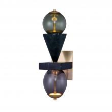 Kalco 518721WB - DEMI GREEN MARBLE WALL SCONCE