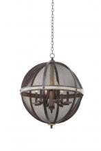 Kalco 7041FG - Coronado 6 LT Oval Chandelier