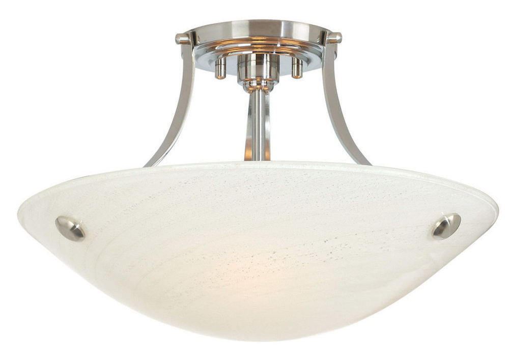 Ceiling Mount Neptune Opal Bronze Compact Fluorescent 3x13W