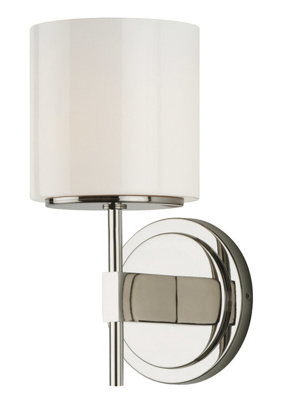 Wall Sconce Lenox 9 Opal Polished Nickel  LED G4 JC 2W