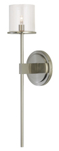 Stone Lighting WS229BCRSNL2 - Wall Sconce Eldora Long Clear Satin Nickel LED G4 JC 2W