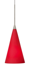 Stone Lighting PD180RDSNX3M - Pendant Konos Red Satin Nickel GY6.35 Xenon 35W Monopoint